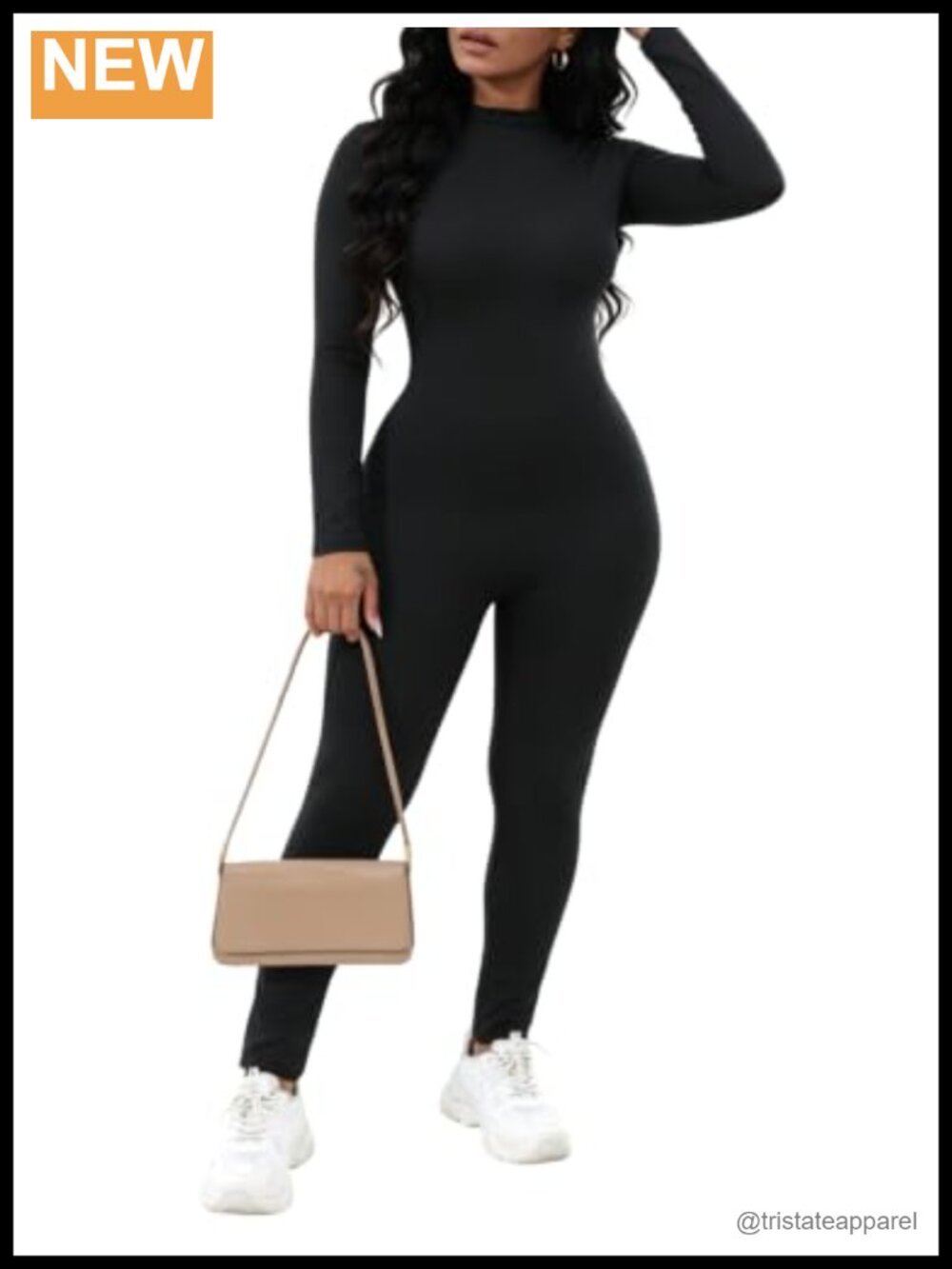 Womens Long Sleeve Bodycon Jumpsuit Stretchy Clubwear